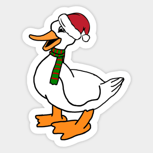 Christmas Duck Sticker